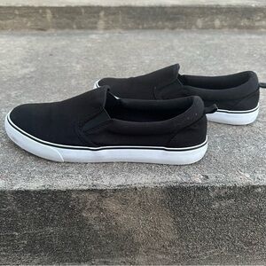 Black Slip-On Shoes